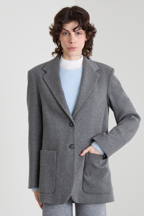 Blazer de punto de franela