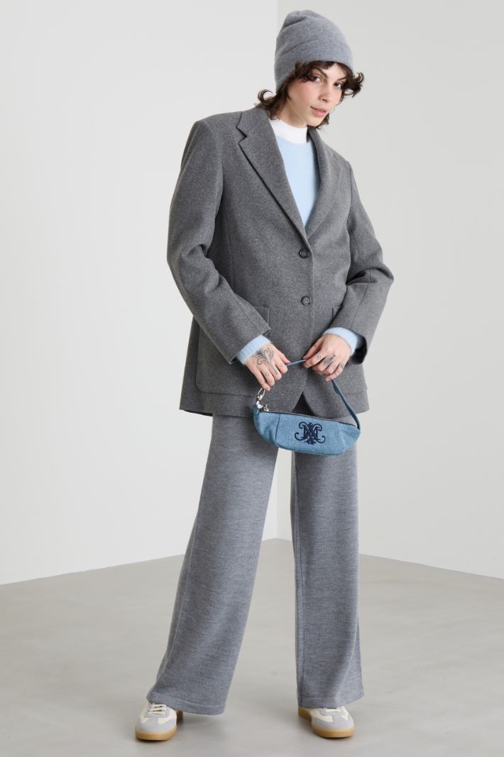 Flannel jersey blazer Intrend - 3