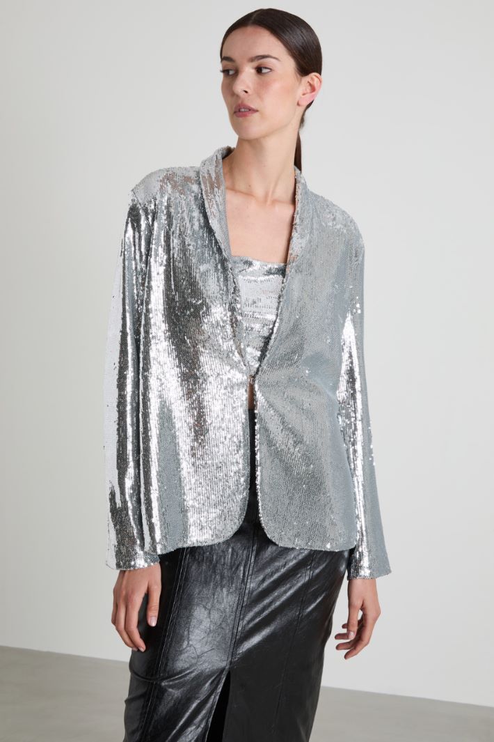 Giacca con paillettes Intrend