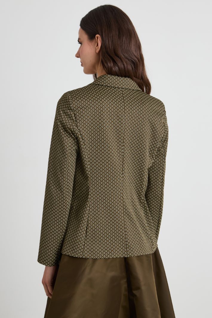 Blazer in jersey jacquard