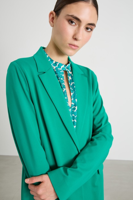 Blazer in jersey di viscosa