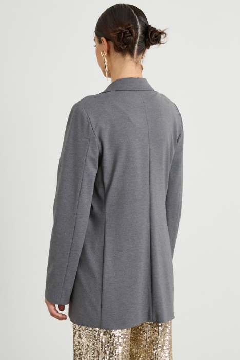 Blazer in jersey di viscosa