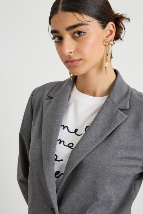 Blazer in jersey di viscosa