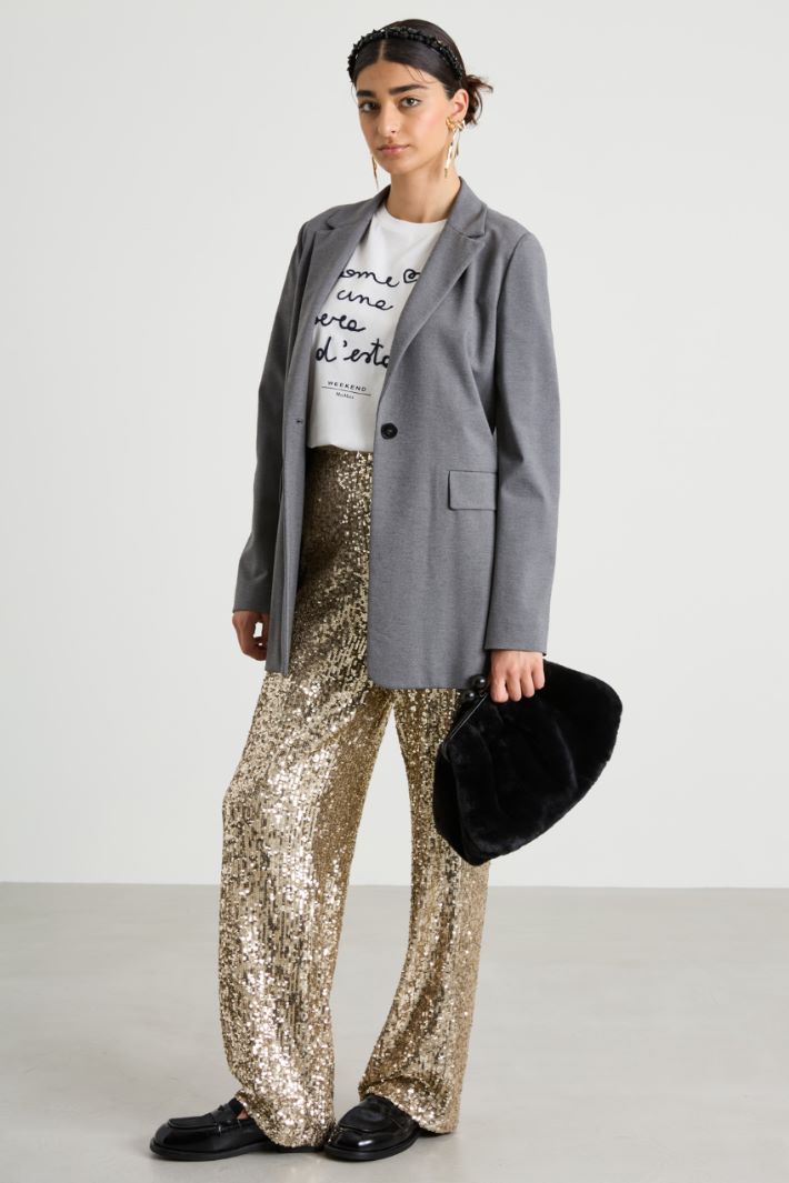 Blazer in jersey di viscosa Intrend - 3