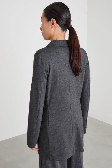 Blazer in jersey di viscosa