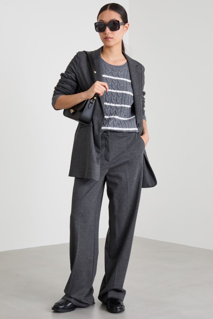 Blazer in jersey di viscosa Intrend - 3