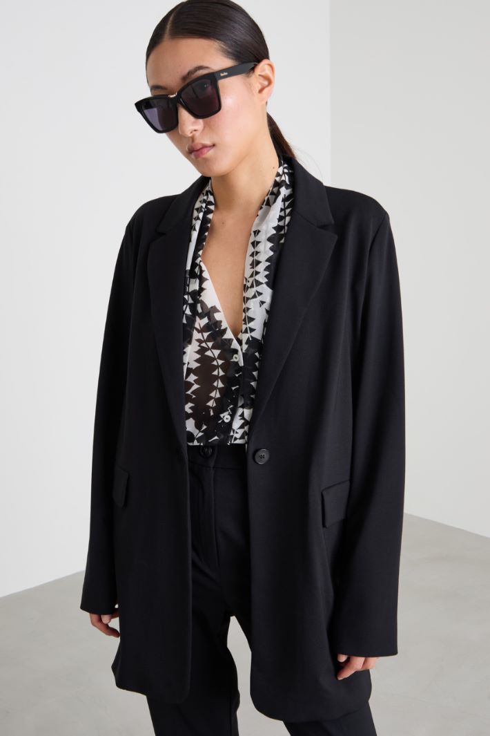 Blazer in jersey di viscosa Intrend