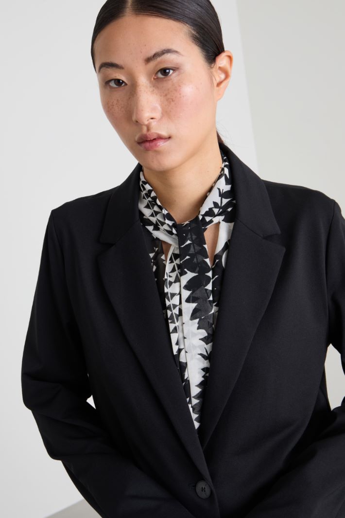 Blazer in jersey di viscosa Intrend - 4