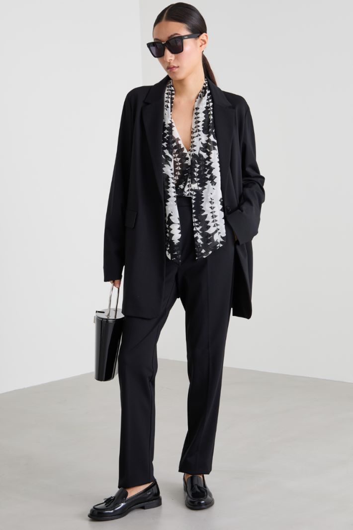 Blazer in jersey di viscosa Intrend - 3