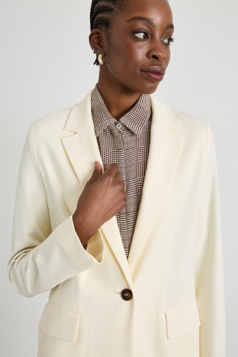 Blazer in jersey di viscosa