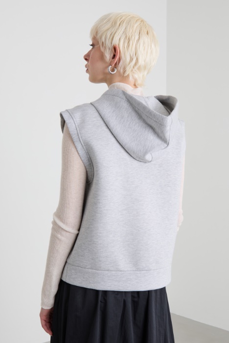 Gilet in jersey compatto