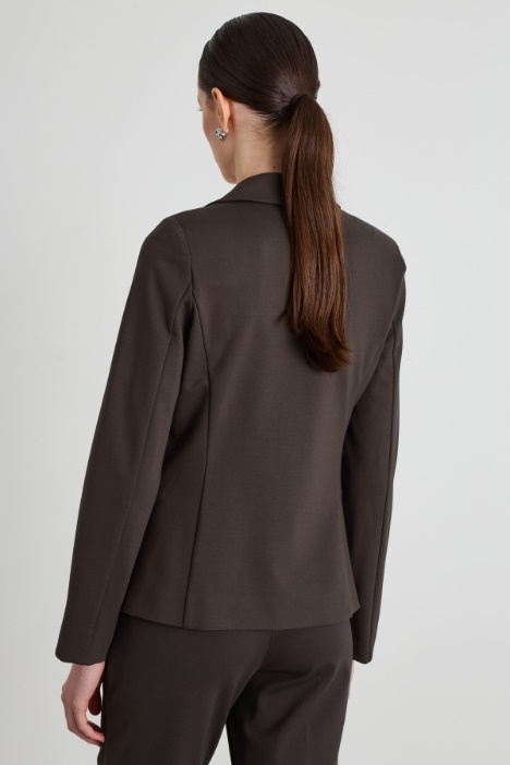 Blazer doppiopetto in jersey