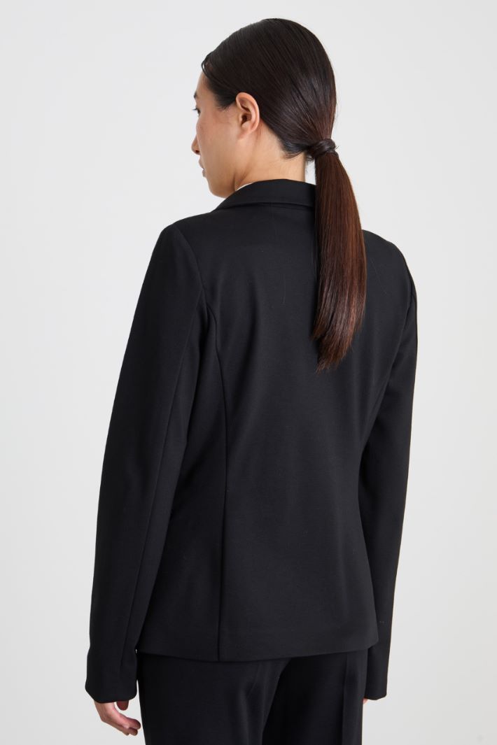 Blazer doppiopetto in jersey