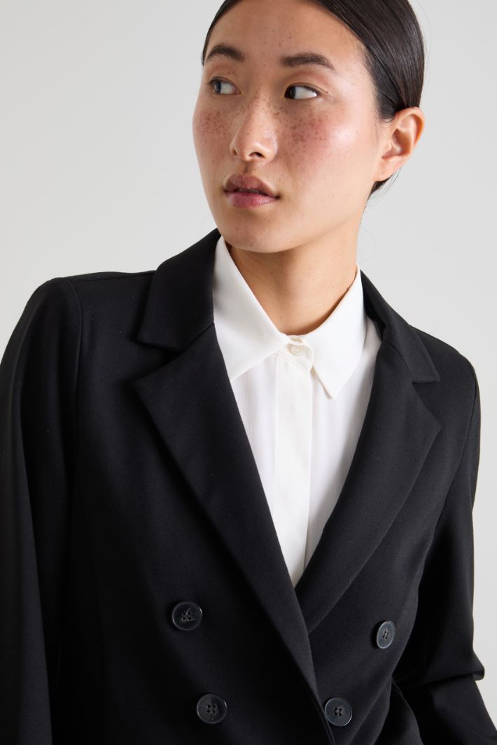 Blazer doppiopetto in jersey