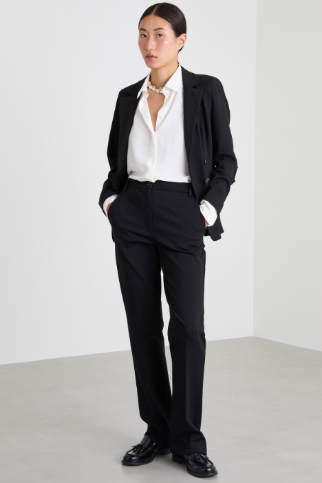 Double-breasted jersey blazer Intrend