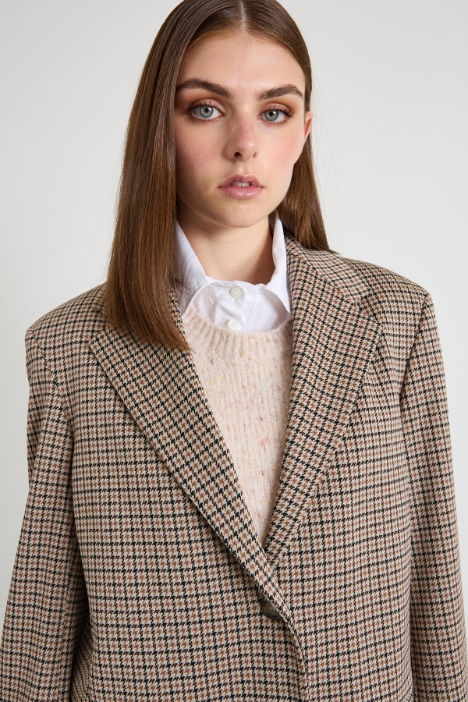 Blazer in jersey jacquard