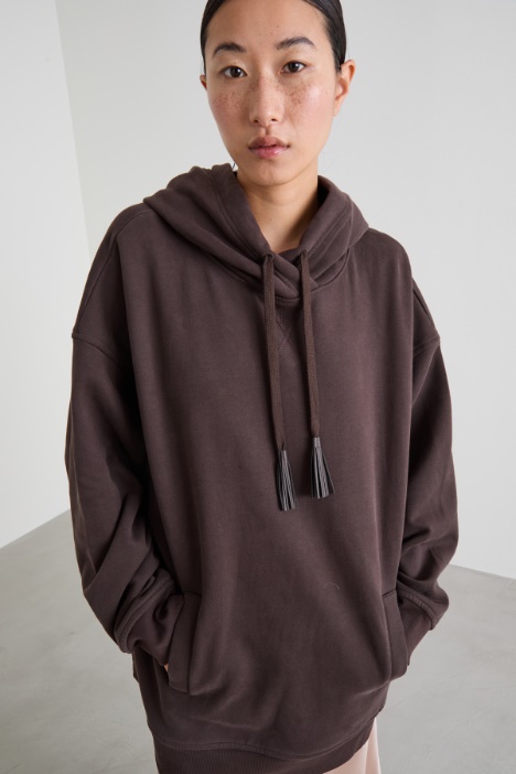 Sudadera oversize con cordón