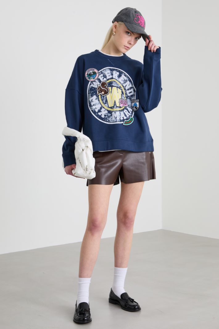Printed cotton sweatshirt Intrend