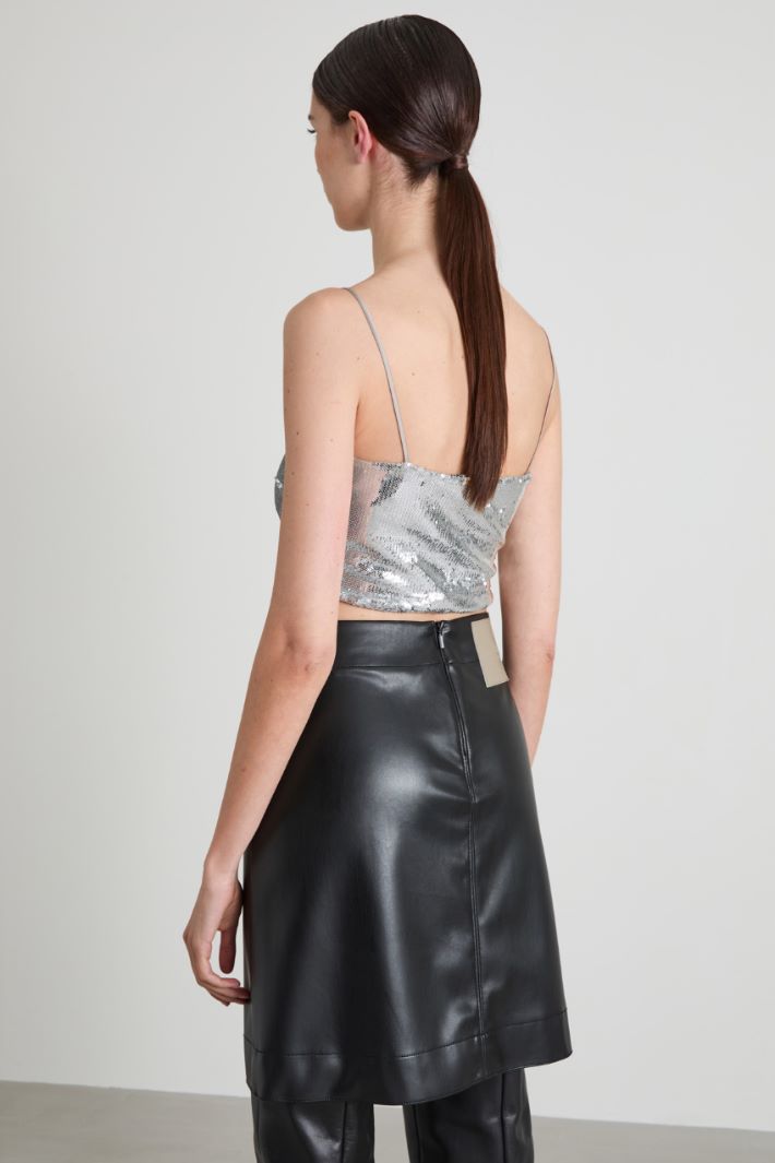 Top cropped in paillettes Intrend - 2