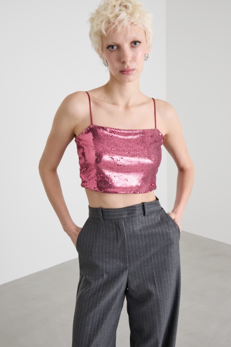 Sequin crop top Intrend