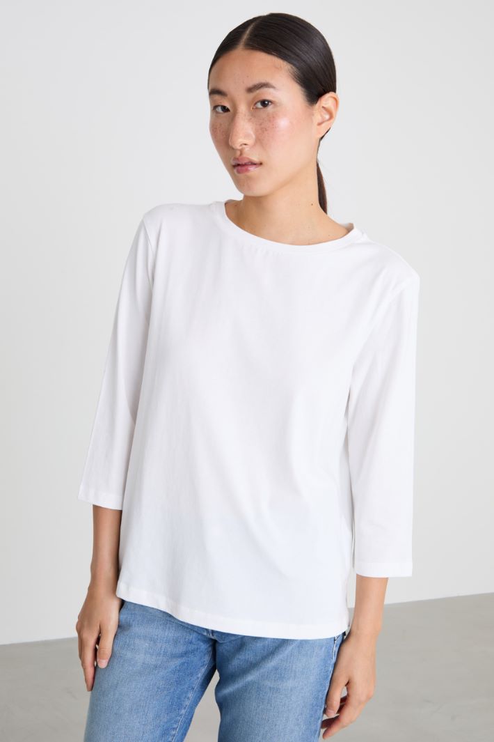 T-shirt a barchetta in jersey Intrend