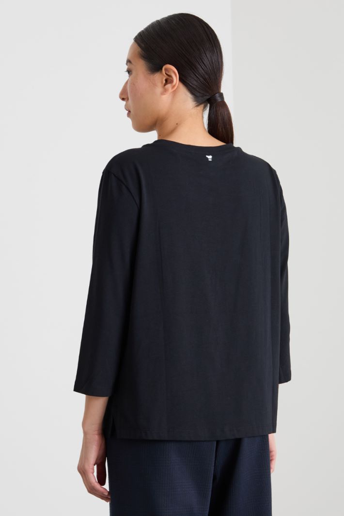 T-shirt a barchetta in jersey Intrend - 2
