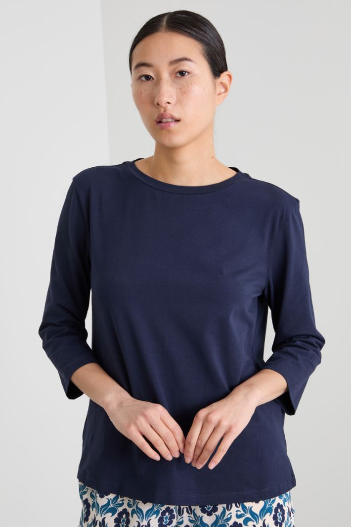 T-shirt a barchetta in jersey Intrend