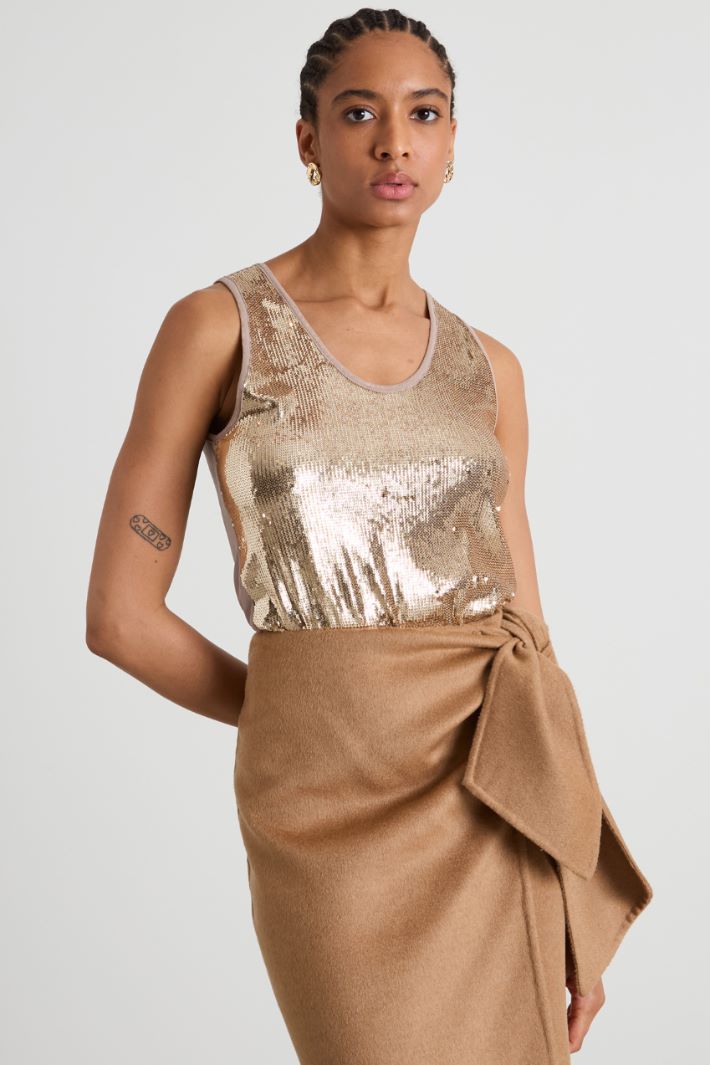 Top con paillettes Intrend