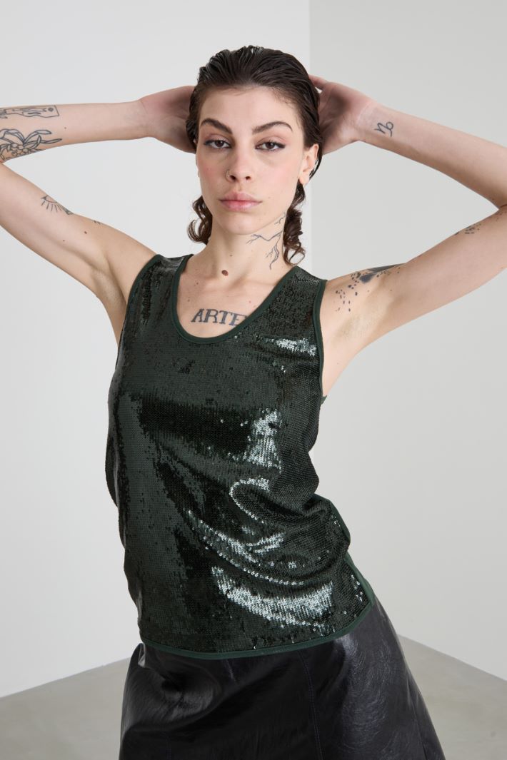 Top con paillettes Intrend