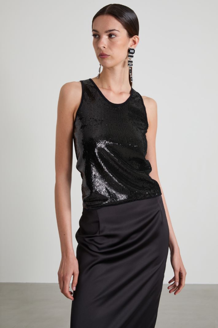Top con paillettes Intrend