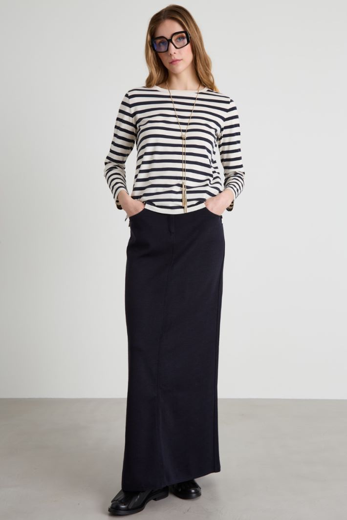 T-shirt girocollo a righe Intrend - 3