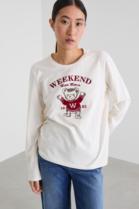 T-shirt con stampa flock Intrend