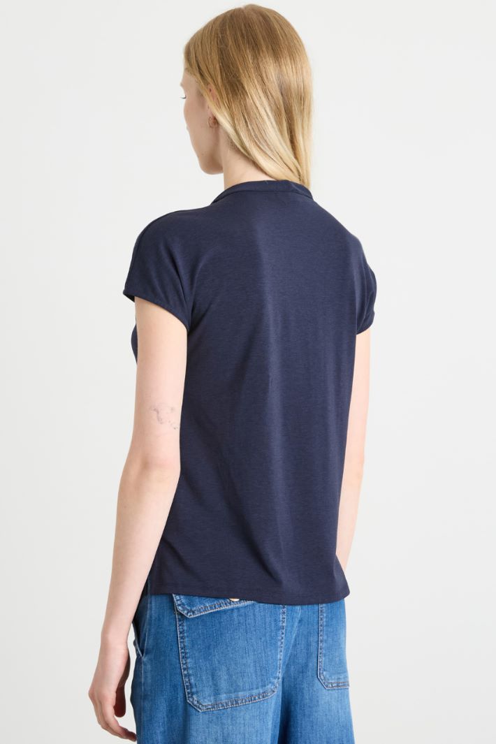 T-shirt con motivo incrociato Intrend - 2