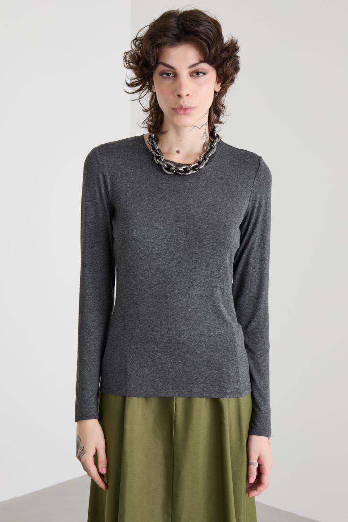 T-shirt in jersey di viscosa Intrend - 4