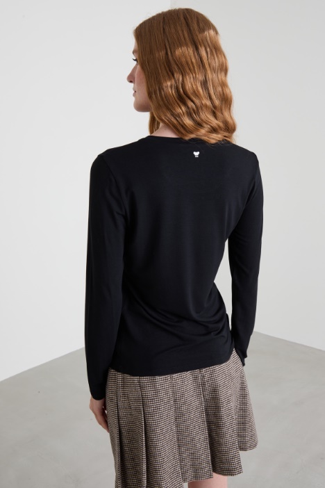 Camiseta de punto de viscosa