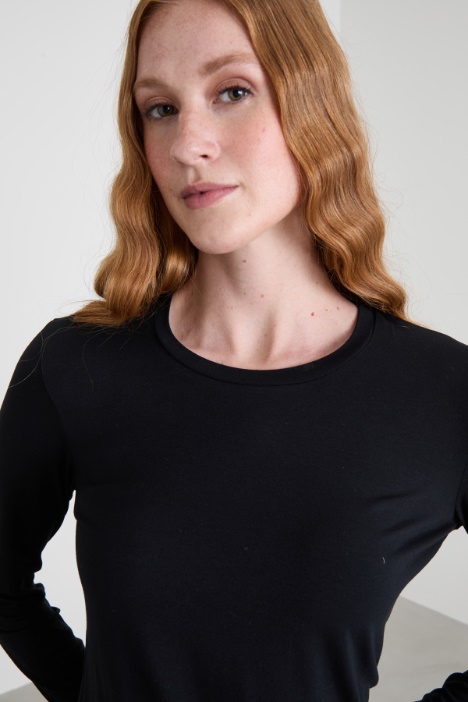 Camiseta de punto de viscosa