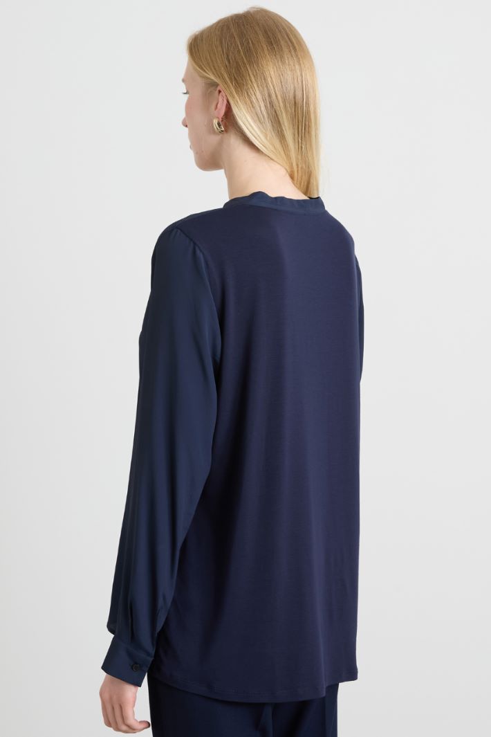 Blusa in crépe Intrend - 2