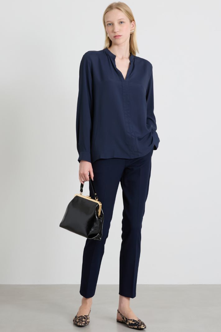 Blusa in crépe Intrend - 3