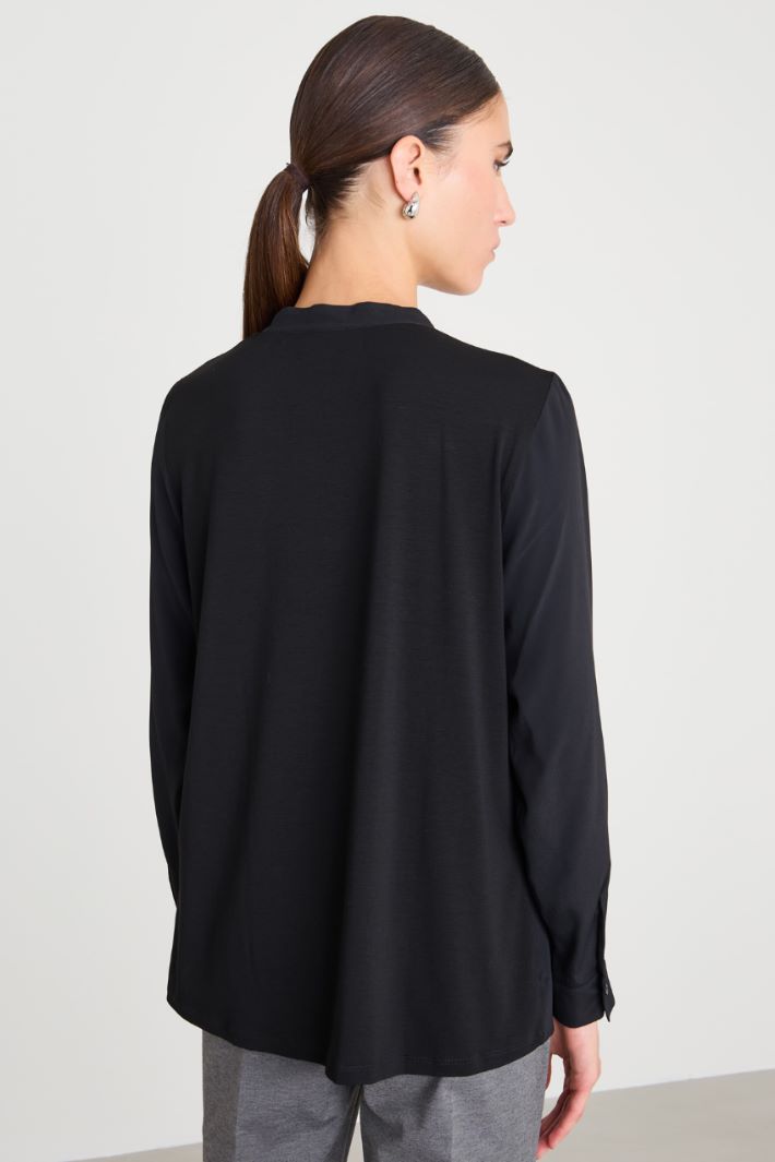 Blusa in crépe Intrend - 2