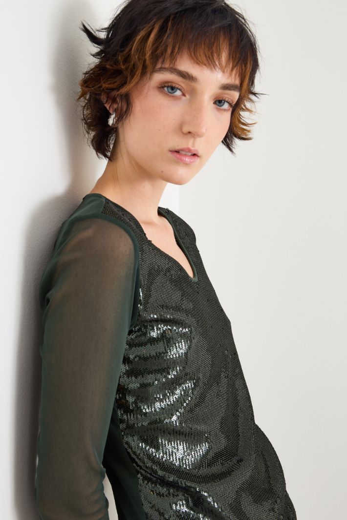 T-shirt con paillettes Intrend - 4