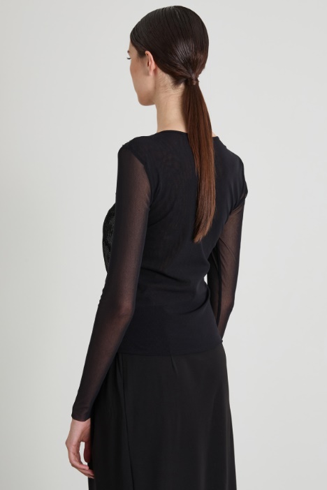 T-shirt con paillettes