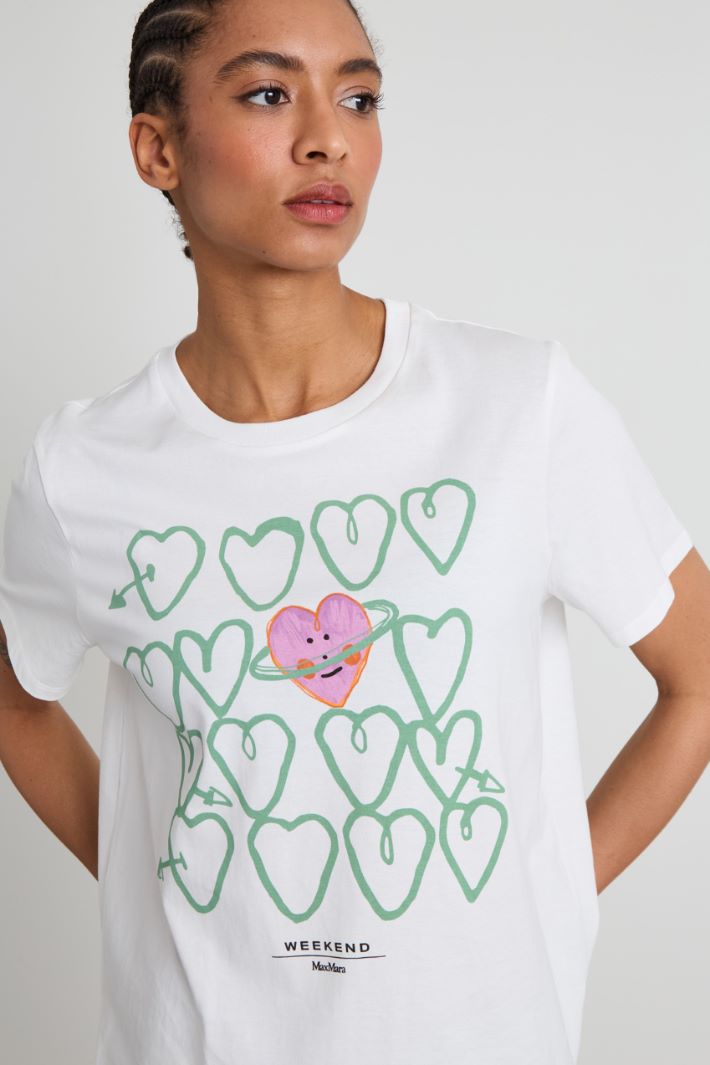 T-shirt in cotone con stampa Intrend - 4
