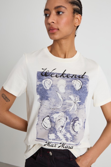 Camiseta de algodón con estampado