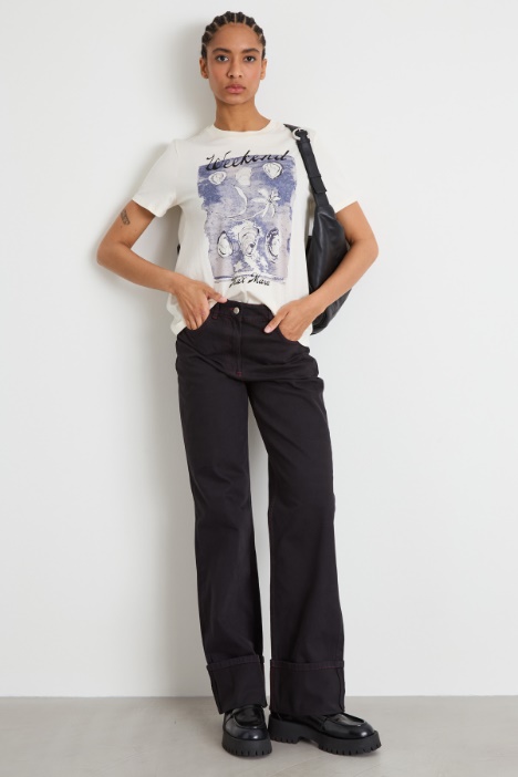 Printed cotton T-shirt Intrend