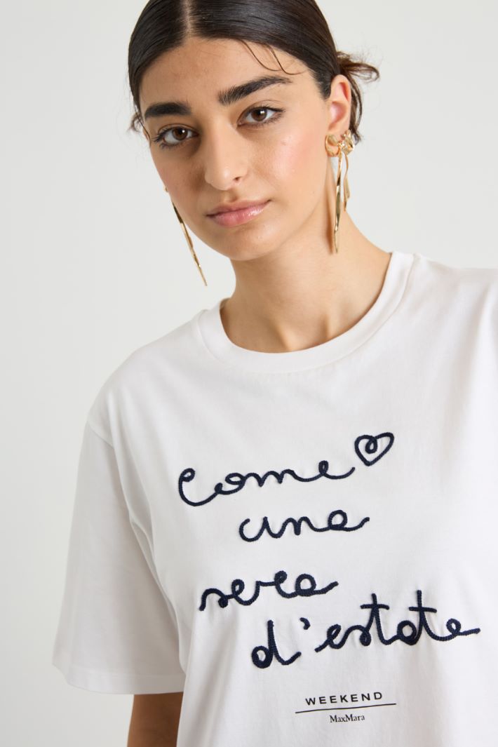 T-shirt in jersey con ricamo Intrend - 4