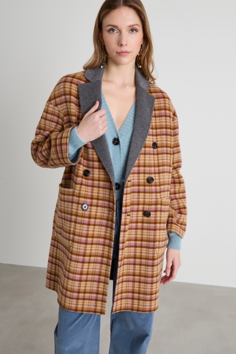 Cappotto reversibile in lana