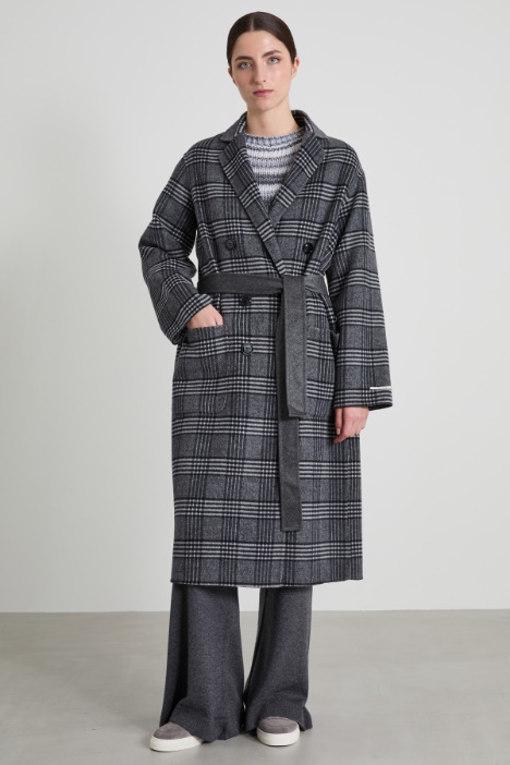 Cappotto lungo in doppio di lana