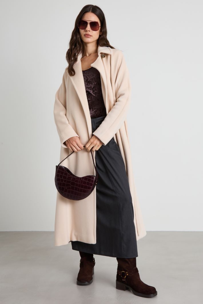 Wool beaver cloth coat Intrend