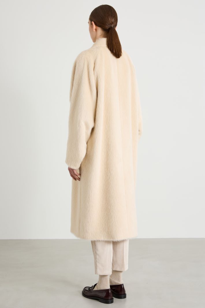 Long alpaca and wool coat Intrend - 3