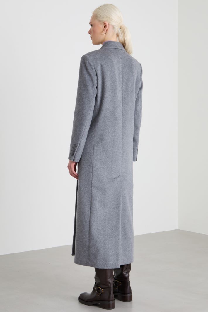 Long double-breasted wool coat Intrend - 3